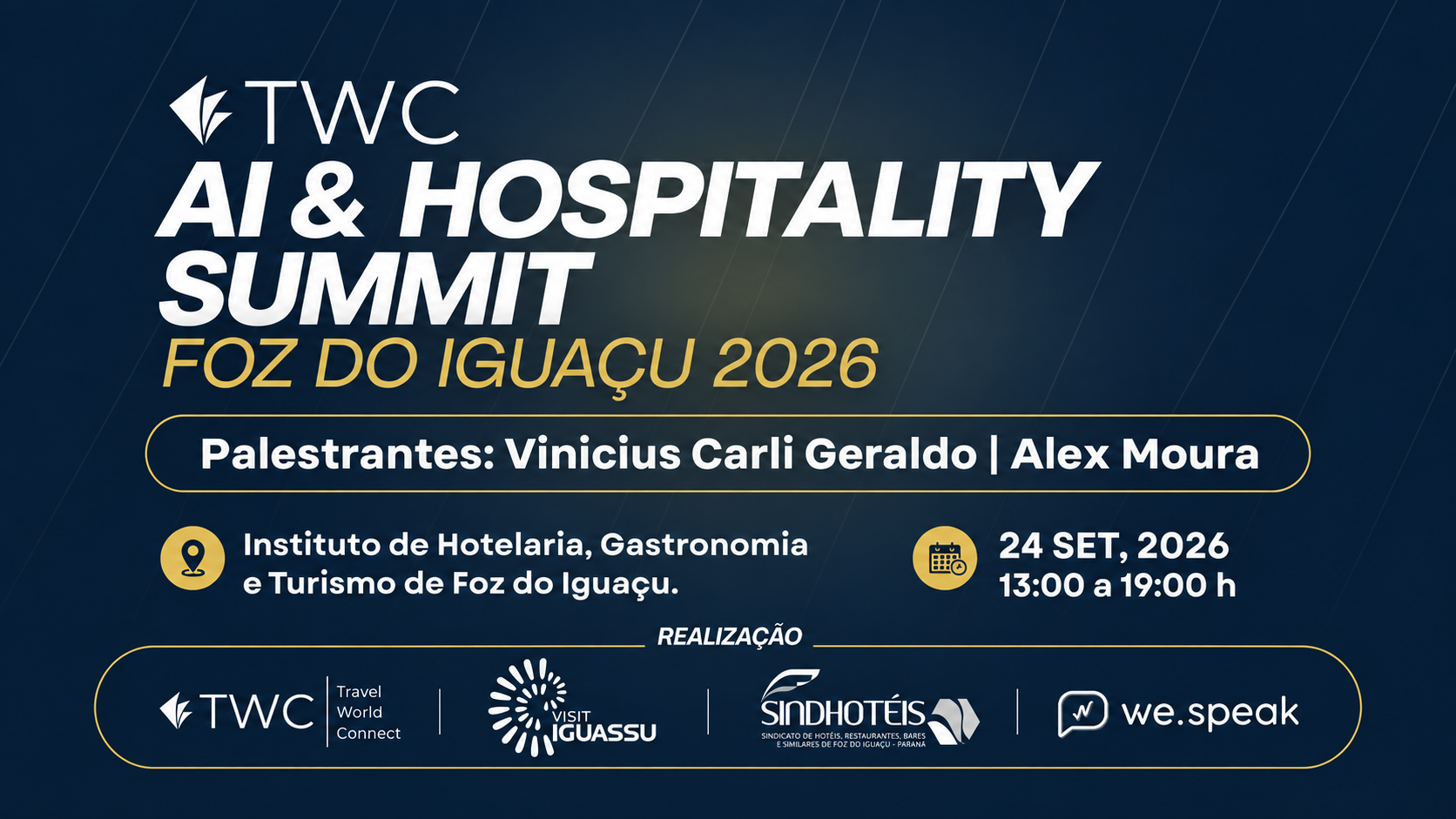 Foz do Iguaçu recebe summit sobre inteligência artificial e inovação no turismo