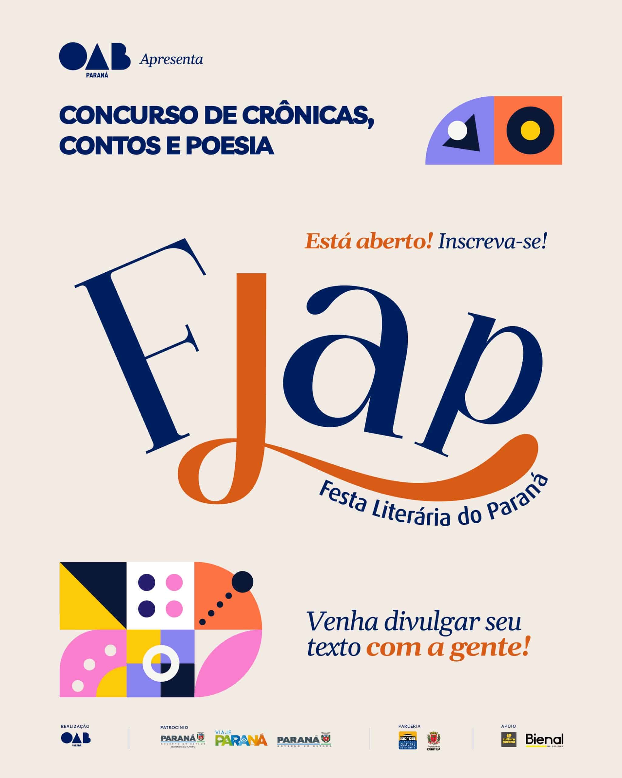 OAB Paraná abre inscrições para concurso literário da FLAP 2026