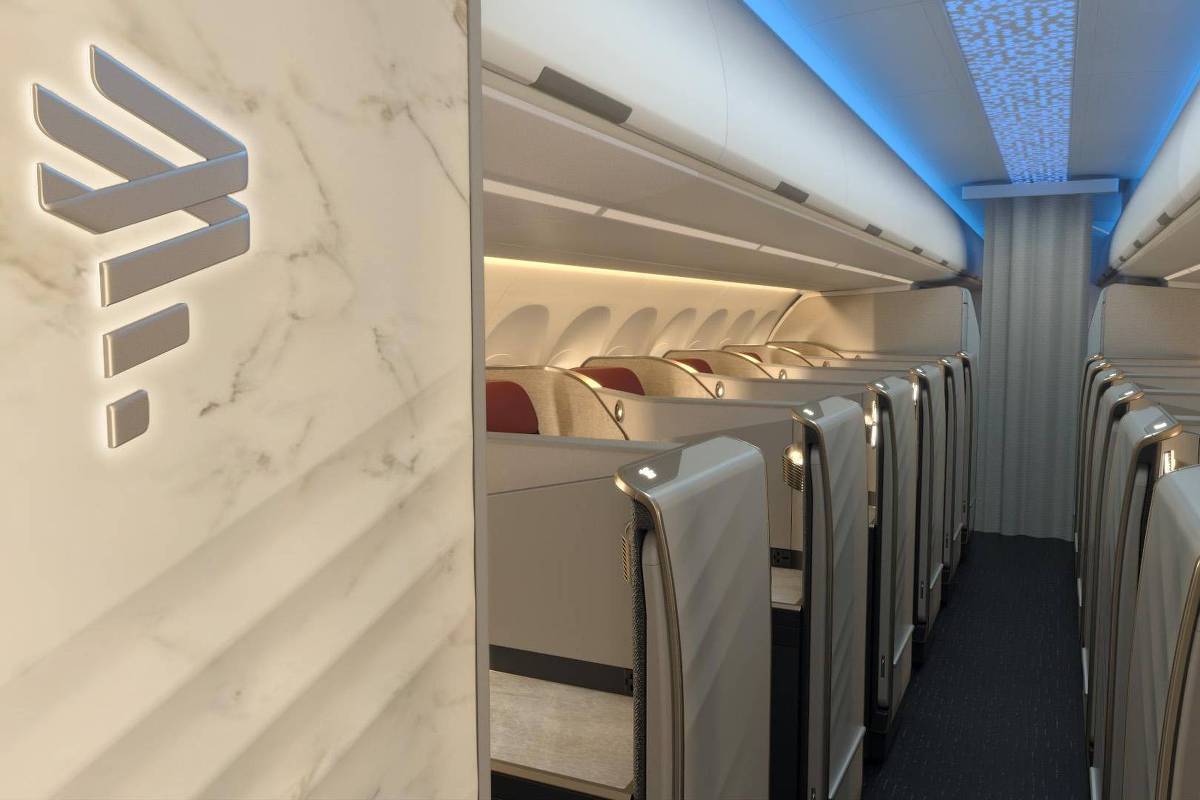 Latam terá classe executiva com assento-cama em aviões de corredor único