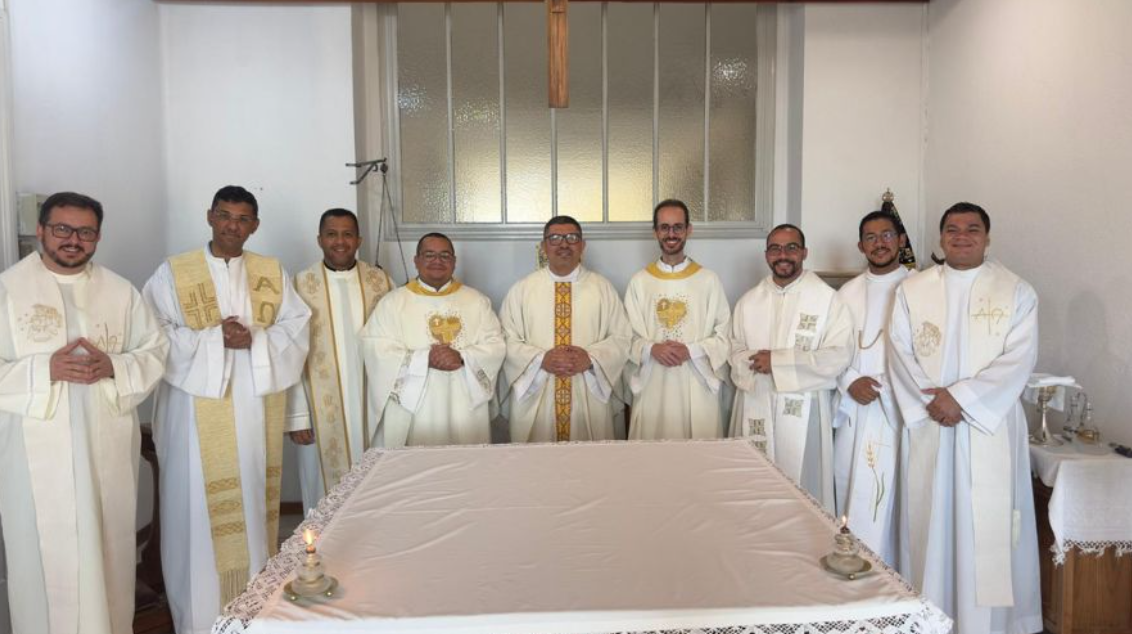 Em Roma, sacerdotes do Nordeste 3 em formação acadêmica rezam pelas dioceses e pelo povo de Deus