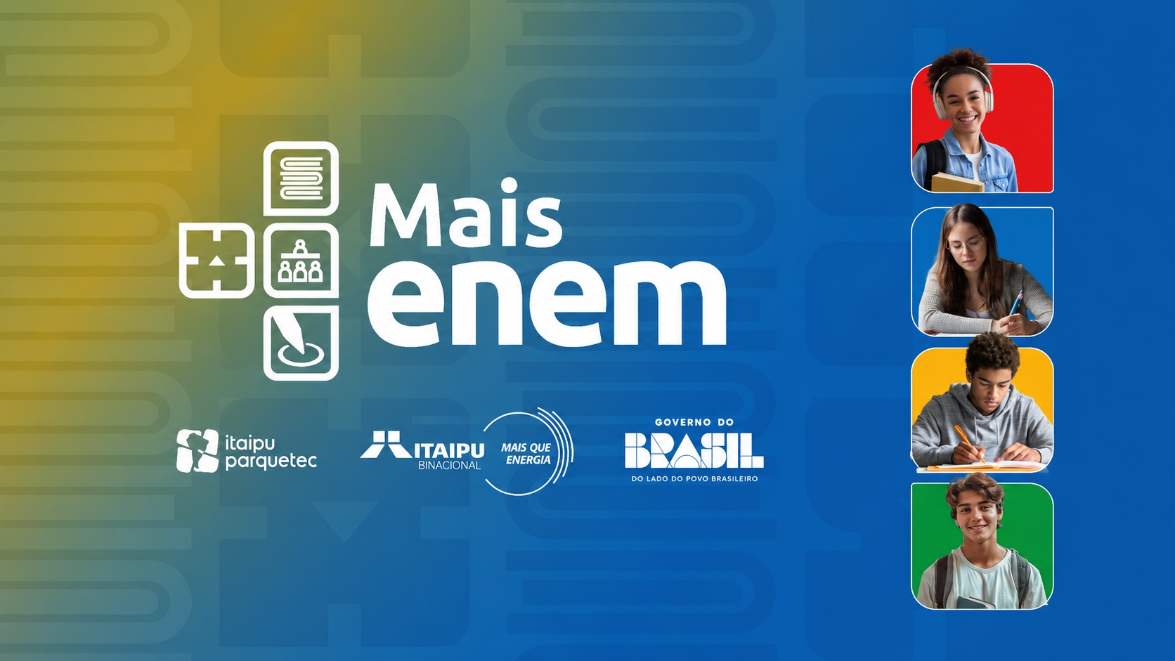 Abertas as inscrições para o +Enem com até 12 mil vagas gratuitas para estudantes da rede pública
