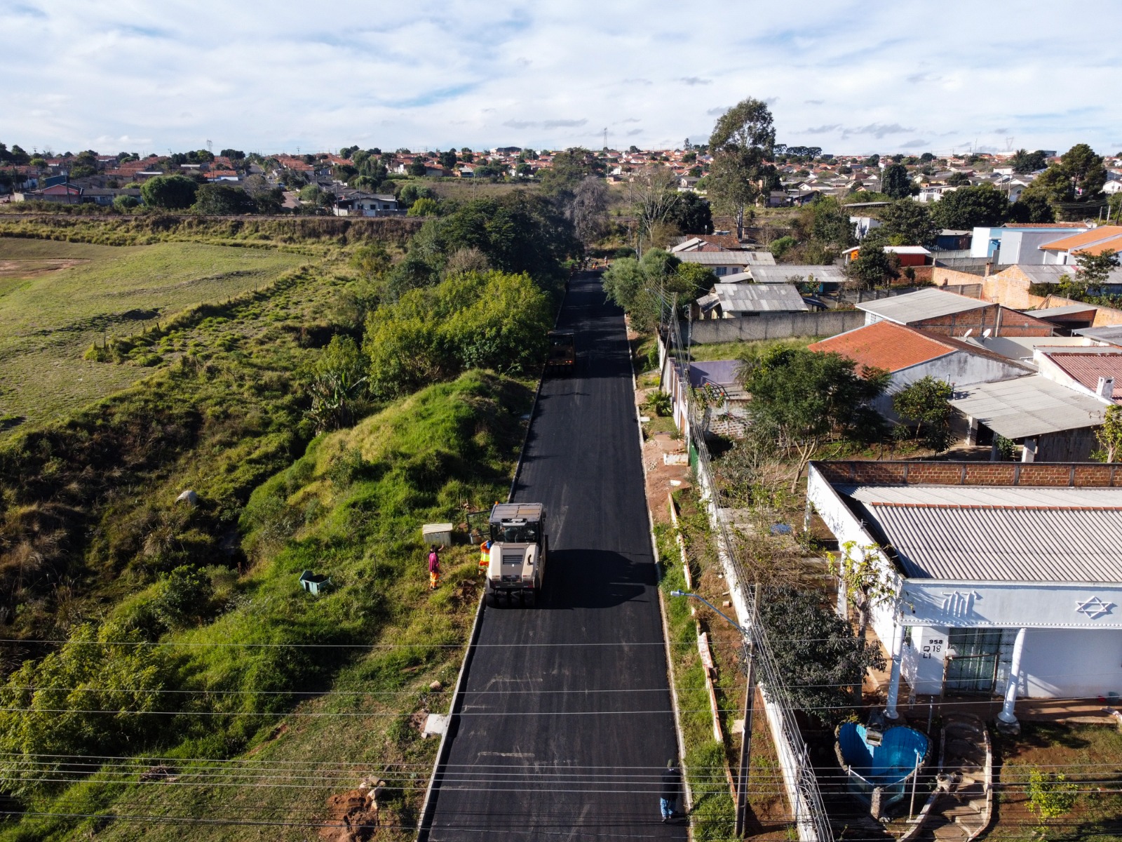 Pavimentação no Lagoa Dourada chega à reta final com investimento de R$ 25 milhões